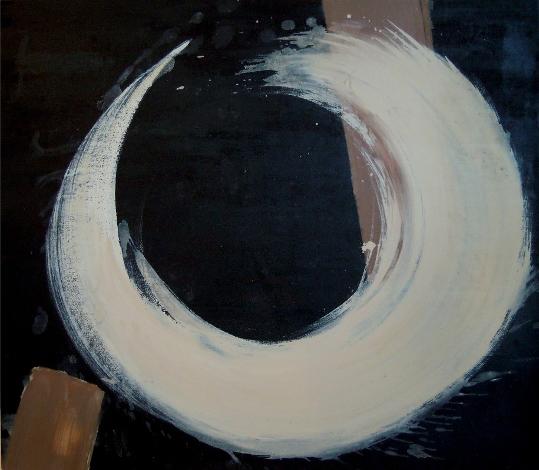 Marta Baricsa black and tan larger painting
